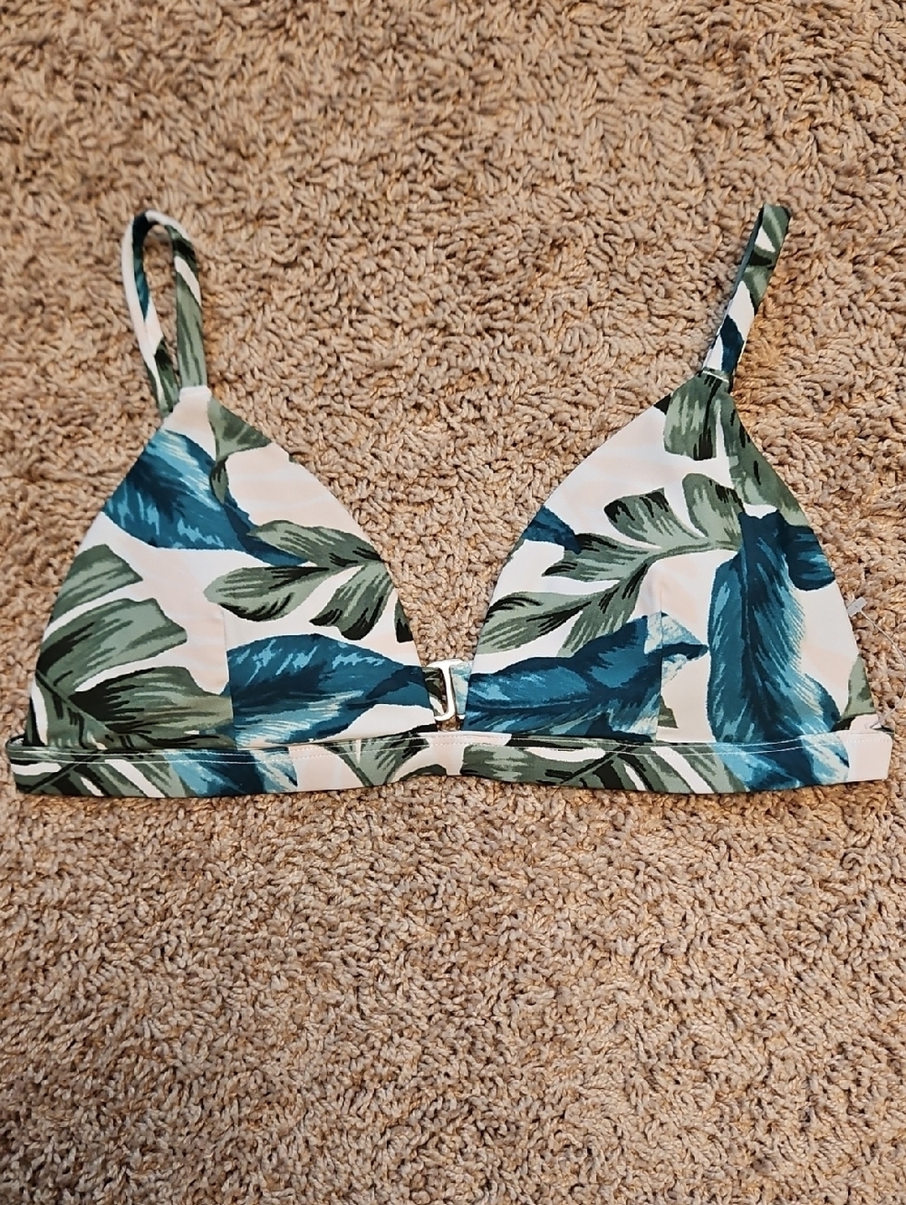 Hollister Tropical Palm Leaf Bikini Top